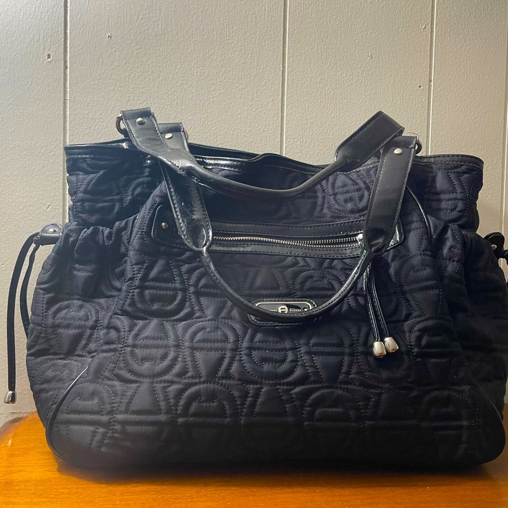 Black Etienne Aigner hobo purse